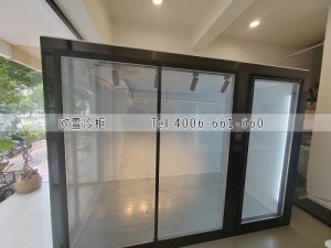 湖南郴州花店小型玻璃花房冷庫安裝案例